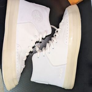 Converse White High-Top Sneakers